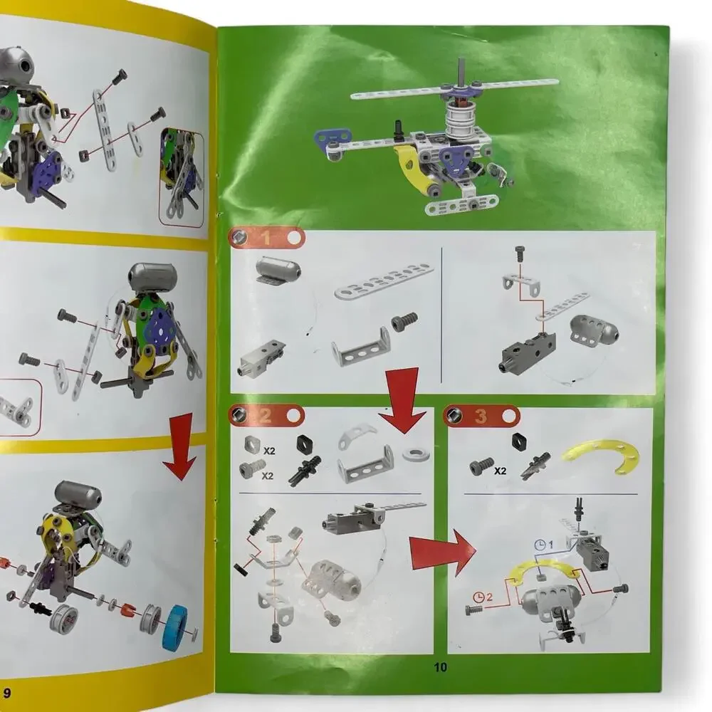 STEM Education BUILD & PLAY 10 Electric Models 109 Pieces by Pakoo Ages‎ 5+